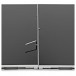 1m Portable Dance Floor Black 2 Panels Key