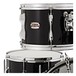 Yamaha Recording Custom 4 Piece Shell Pack, Solid Black w/Bag Set - rack tom