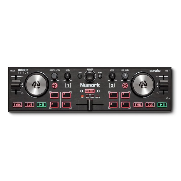 Numark DJ2GO 2 Touch Portable DJ Controller - Top