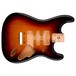 Fender Deluxe Strat Body, Elzenhout, 3-Tone Sunburst