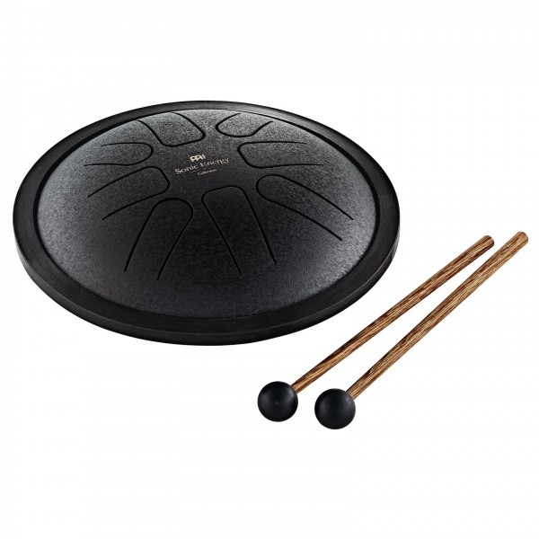 Meinl Small Steel Tongue Drum, Black, F Minor, 8 Notes, 7"/18 cm