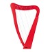 playLITE 15 String Harp by Gear4music, Red