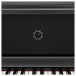 G4M High Top Upright Piano, Black, with Stool